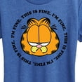 thumbnail image 3 of Garfield - I'm Fine This Is Fine - Women's Short Sleeve Graphic T-Shirt, 3 of 5