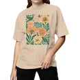 thumbnail image 2 of Floral Bird Design Print Women's T-shirt, 2 of 3