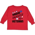 thumbnail image 3 of Inktastic Proud Daughter of a Veteran Veterans Day Girls Long Sleeve Toddler T-Shirt, 3 of 5