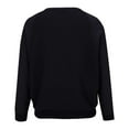 thumbnail image 6 of BODOAO Women's Button Down V Neck Long Sleeve Soft Knit Cardigan Sweater Women's Ice Linen Loose Thin V Neck Long Sleeve Cardigan Black M, 6 of 9