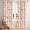 thumbnail image 5 of Blackout Kids Curtains,Beige Cow Checker Pattern Childrens Insulated Curtains Set Of 2,Bedroom Essentials,Toddler Room Decor 42x84in(106x213cm), 5 of 5