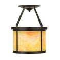thumbnail image 7 of Meyda Tiffany 188137 Arts And Crafts 4 Light 20" Wide Semi-Flush Drum Ceiling Fixture -, 7 of 7