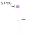 thumbnail image 2 of 2 Pcs Bâton Amusant pour Chat Chaton Jouet Interactif Jouet d'Entraînement pour Chat Boule de Cheveux Colorée, 2 of 5
