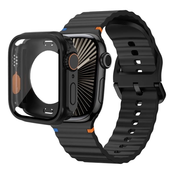 Correa Sport Para Apple Watch + Case Ultra Cristal Templado