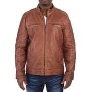 X Ray Jeans Men's Coat, Faux PU Leather, Motorcycle Biker Jacket