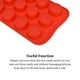 thumbnail image 4 of Guardurnaity Bandejas de cubitos de hielo de silicona reutilizables, moldes de Chocolate de 12 rejillas, molde apilable para hornear, pudín de Cocina y Comedor En forma de corazón/Amarillo, 4 of 6