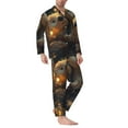 thumbnail image 2 of Fotbe Adorable Otter Pair Hug Pijama de Hombre con Estampado de Manga Larga, Conjunto de 2 Piezas, Ropa de Dormir Suave y Cómoda con Bolsillos-X-Large, 2 of 7
