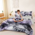 thumbnail image 4 of Manfei Vintage Wildlife 7-Piece Twin Bedding,Rustic Wolves Bedding Comforter Set,Gray,Light Gray Reversible, 4 of 7