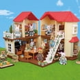 thumbnail image 2 of Muebles para casa de muñecas con familia de animales del bosque, juguetes en miniatura a escala 1/12, accesorios para muñecas de niña, dormitorio, baño, kit de casa de muñecas, 2 of 5