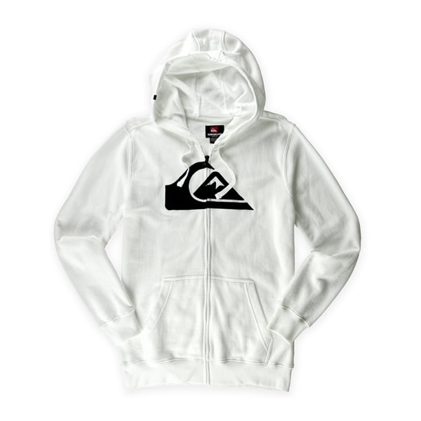 Sudadera con capucha Quiksilver Mountain Wave para hombre, blanco, mediano Quiksilver Sudadera