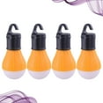 thumbnail image 5 of 4pcs Camping Mini Tent Tent Light 3led Impermeable Emergencia Camping Light Portable Colgante Luz sin batería (naranja), 5 of 5