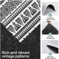 thumbnail image 3 of Black Geometric Triangle Diamond Pattern Kitchen Rugs Sets Of 3,Kitchen Runner Rugs Non Skid Washable,Decorative Kitchen Floor Mats for Kitchen,Sink,Laundry,17"x30"+ 17"x47" + 17"x59", 3 of 6