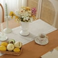 thumbnail image 3 of 100% Pure Linen Natural Table Runner - 14x90 Inch French Linen Table Decor for Dining, Holidays, Christmas, and Weddings - Natural, 3 of 7