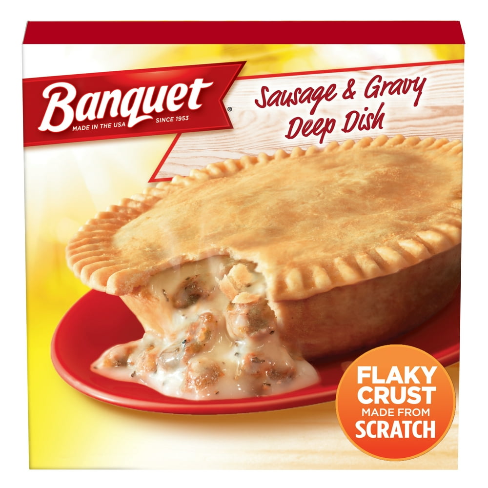 Banquet Frozen Pot Pie Breakfast, Deep Dish Sausage & Gravy, 7Ounce