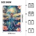 thumbnail image 3 of Ckdifva Beautiful Dragonfly A5 Ring Binder Notebook Journey Note Diary College Ruled Study 60 Pages, 3 of 8