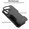 thumbnail image 2 of CoverON For Apple iPhone 15 Pro Max Case, Military Grade Heavy Duty Rugged Phone Cover Grip, Black, 2 of 9