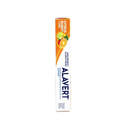 Alavert Allergy 24-Hour Relief, Orally Disintegrating Non-Drowsy Antihistamine Citrus Burst Flavor, White, 20 Count