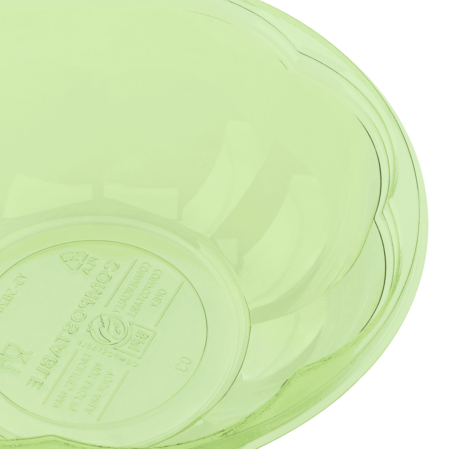 Karat Earth 24oz Salad Container, 175mm, Green - 300 pcs