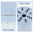 thumbnail image 4 of FONWILYO Blue Desk Vacuum Cleaner for Cleaning Use Compact ABS Material Easy to Operate 3.94x2.36x2.76 inches, 4 of 5