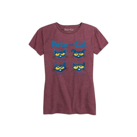 Pete The Cat - The Faces Of Pete - Women's Short Sleeve Graphic T-Shirt