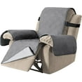 thumbnail image 6 of Topchances Waterproof Geometric Polyester Reclining Armchair Slipcovers, Light Grey, 6 of 9