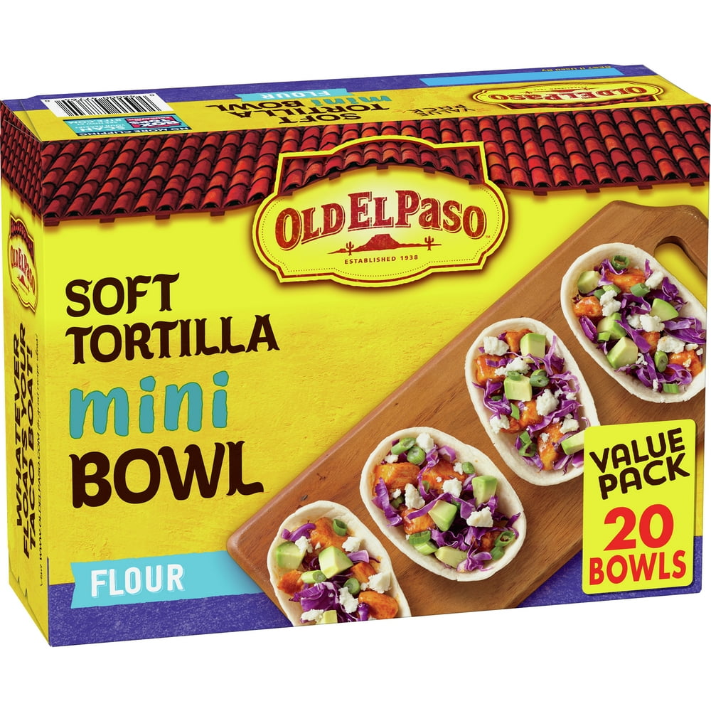 Old El Paso, Taco Boats Mini Flour Tortilla Bowls, 20 ct