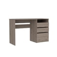 thumbnail image 1 of FM FURNITURE Louisiana Engineered Wood Writing Computer Desk in Light Gray, 1 of 9