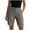 *Gray, variant on VBVC Women's High Waist Cargo Bermuda Shorts,Button Fly Utility Hiking Shorts For Women,Ladies Summer Knee Length Workwear Shorts with Pockets,Khaki,S-2XL