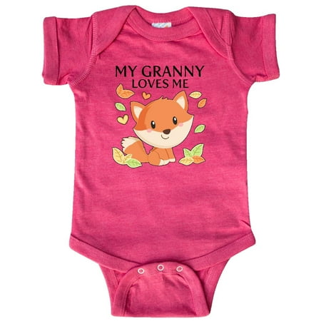 

Inktastic My Granny Loves Me- Little Fox Gift Baby Boy or Baby Girl Bodysuit