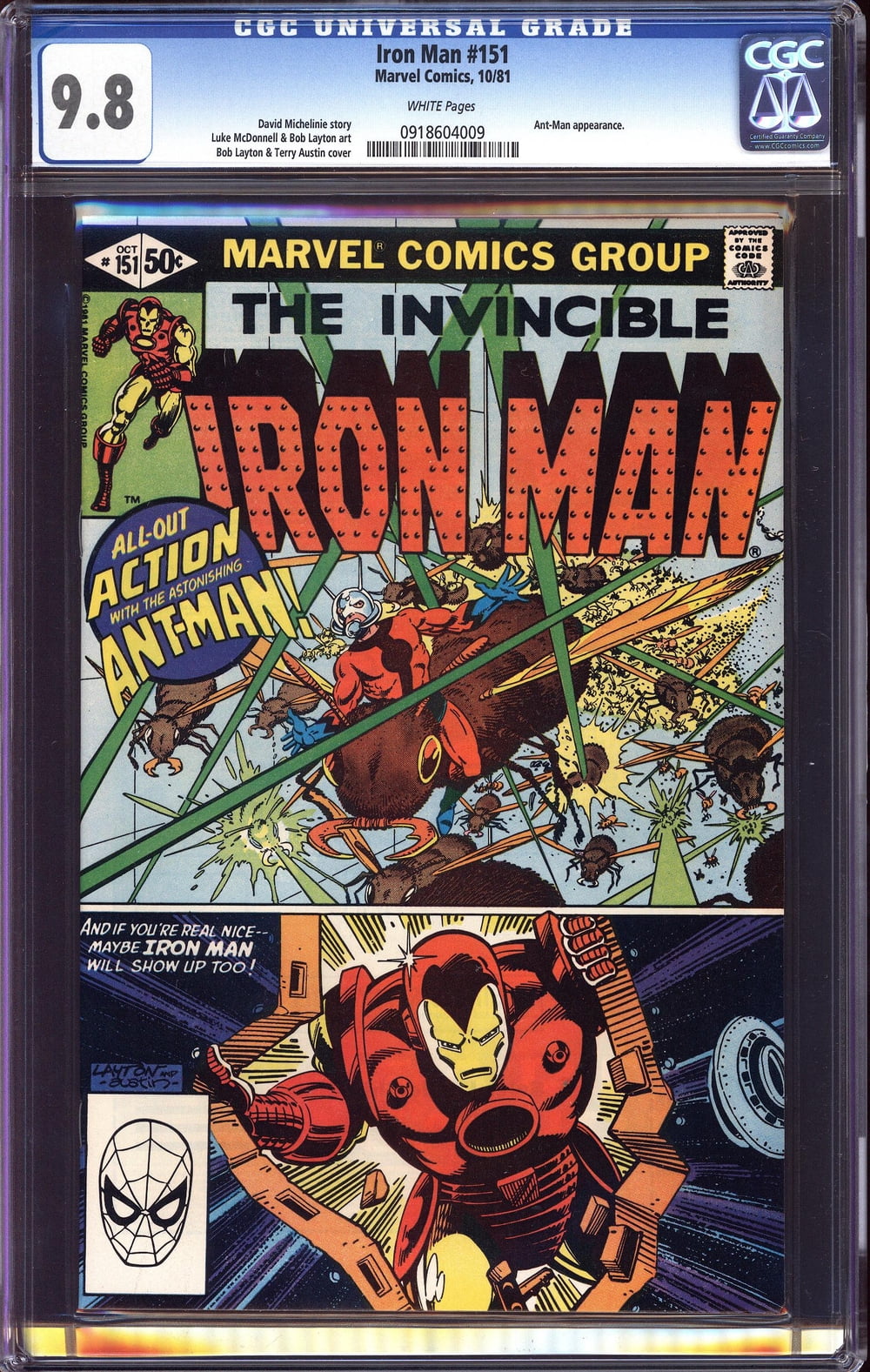 Iron Man #151 - CGC 9.8 Comic Book