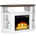 thumbnail image 4 of Homall Corner Fireplace TV Stand Modern Farmhouse TV Stand with Electric Fireplace for TVs up to 50",White, 4 of 6