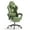 LW21-Green, variant on Luxvie Velvet Fabric Gaming Chair with Footrest High Back Ergonomic Reclining Computer Gamer Chair with Headrest and Massage Racing Style PC Video Game Chair Suitable for Adults, Black