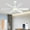 86White, variant on Ayaoty Ceiling Fans with Lights, 52 Inch Ceiling Fan with Light and Remote, 3CCT Dimmable, 6 Speed Reversible DC Motor,5 Blades Modern Brown Ceiling Fan for Bedroom, Indoor/Outdoor Use
