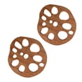 thumbnail image 1 of Madera Diseño De Raíz De Loto Posavasos Para La Decoración De La Barra De Café De La Habitación 2 Uds Posavasos Kearding HA036950-00, 1 of 6