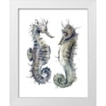 thumbnail image 1 of Shefranov, Olga 15x18 White Modern Wood Framed Museum Art Print Titled - Seahorse Pair, 1 of 4