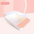 thumbnail image 5 of Open Tray Durable Sandbox for Small Animals Indoor Cats Bunny Pink White Small, 5 of 7