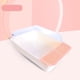 thumbnail image 5 of Bandeja de arena para gatos superior abierta Caja de arena con escudo Robusto Desmontable Fácil limpieza Semi Rosa Blanco Pequeño Yuyangstore Bandeja de arena para gatos, 5 of 7