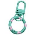 thumbnail image 2 of JASKFLY Candy-Colored Donut Buckle 3 Pack Candy Colored Donut Keychains Spring Hook and Door Knob Combo with Colorful Enamel Coating,Tools/Office|Alloy,N, 2 of 9