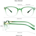 thumbnail image 4 of LifeArt Blue Light Blocking Glasses, Anti Eyestrain, Computer Reading Glasses, Gaming Glasses, TV Glasses for Women and Men, Anti Glare (Clear Green, No Magnification), 4 of 6