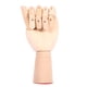 thumbnail image 1 of Gliederpuppe Linke Holz Hand Malhilfe Gliederhand Modellpuppe Modellhand, 1 of 10