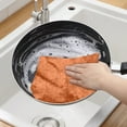 thumbnail image 4 of Kugisaki Coral Fleece Cleaning Cloth 7" x 9" Soft Microfiber Towels Absorbent Cleaning Rags Lint-Free Streak-Free Wash Cloths for House, Kitchen, Window, 4 of 8