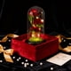 thumbnail image 5 of Acuerdo Tres rosas preservadas en cúpula de cristal con luces LED para decoración del hogar y regalo (1 unidad) Rkxzt, 5 of 9