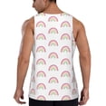 thumbnail image 3 of Xecao Rainbow Men's Tank Top Workout Quick Dry Sleeveless Gym Jogging Muscle Shirts Summer Swim Beach Tops, 3 of 9