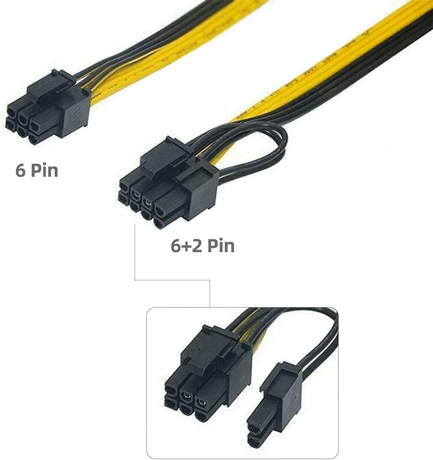 1x Power Supply Breakout Board Adapter DPS-1200FB/QB PCI-E 6Pin Add 2PSU  Mining BTC with 6X 6Pin PCI-e to 6+2Pin PCI-e Walmart Canada