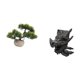 thumbnail image 5 of Árbol bonsái artificial,Bonsái artificial para decoración de escritorio o interior,Bonsái artificial,planta falsa en maceta.,Figura de mesa,Estantería sujetalibros Estatua Sujetalibros, 5 of 8