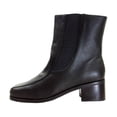 thumbnail image 3 of PEERAGE Lottie Women's Wide Width Leather Ankle Boots with Side Zipper, 3 of 4