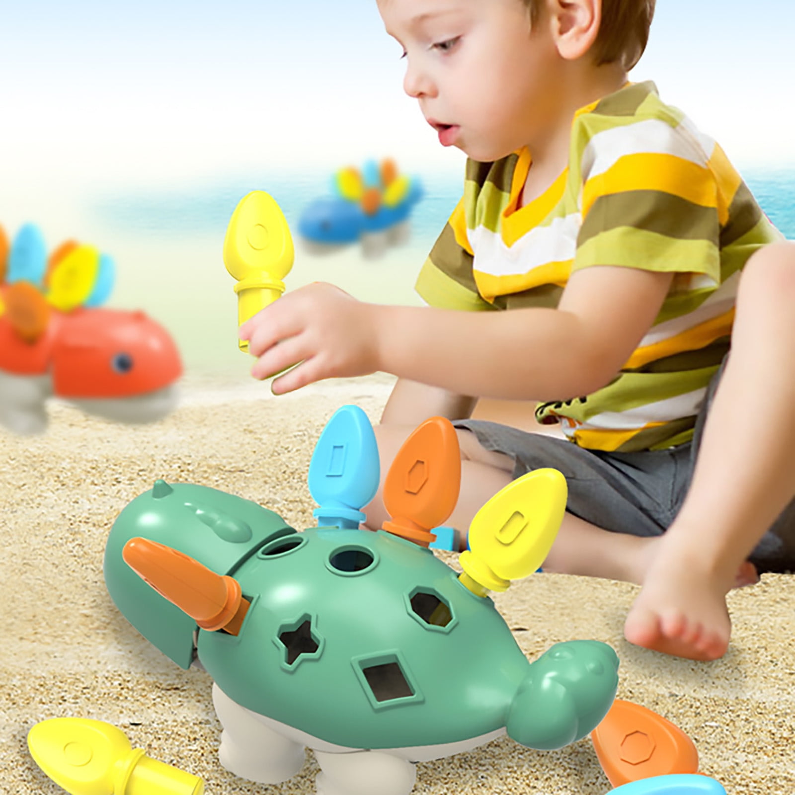Dinosaur Building Kit STEM Dinosaur Building Block Set Creative Build And Display Model Fun DIY ProjectFor Kids Preschool Education Toy