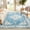 Blue, variant on Topllen Ultra-Thin 3x5 Washable Vintage Area Rug - Boho Non-Slip Washable Rug for Entryway,Kitchen,Bathroom,Office Rug,Stain Resistant Small Carpet (Blue,3'x5')