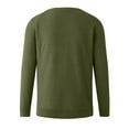 thumbnail image 5 of NOLDARES Men's Fall Winter Sweater Long Sleeve Sweaters Loose Lightweight Pullover Tops(Green,M), 5 of 5