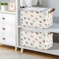 thumbnail image 2 of Yayeee Foldable Storage Basket for Shelves Set of 2 Waterproof Cloth Bins with Handles, Colorful Cartoon Planes Pattern, 2 of 7